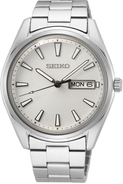SEIKO MAN SUR339P1 Essentials Quartz Silver Dial Men's Watch
