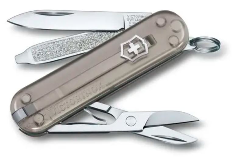 Victorinox Classic SD Transparent, Classic Pocket Knife in Bold, Vivid Colors - 0.6223.T31G