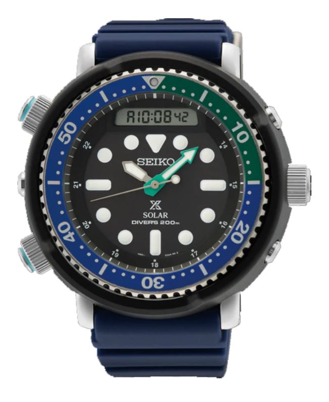 დაივერის საათი Seiko Prospex SNJ039P1 Hybrid Special Edition Solar Diver’s 200m Watch
