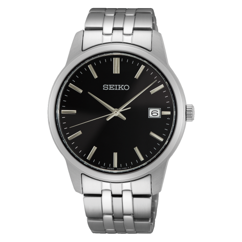 SEIKO MAN SUR401P1 Analog Quartz Watch with Stainless Steel Strap Watch