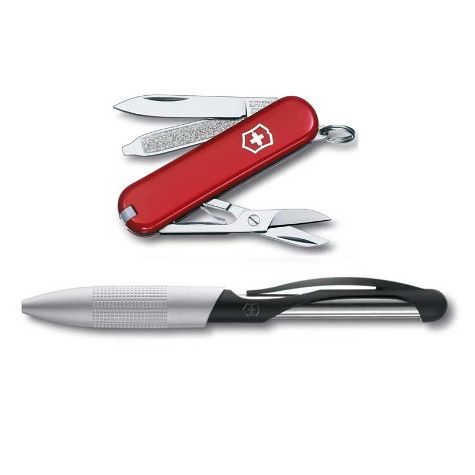 Victorinox Gift Box With Classic Pen-Knife With Cabrio Pen - 4.4341.2