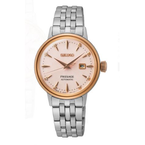 ქალის საათი Seiko Presage SRE012J1 Presage Cocktail Time ‘Pink Lady’ Diamond Twist Watch